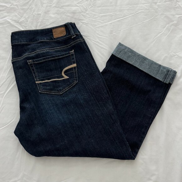 American Eagle Women´s Artist Crop Jeans, Size 14 - Picture 1 of 12